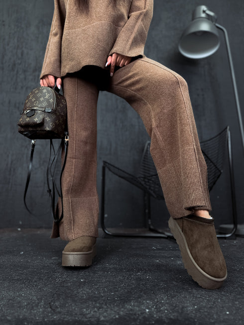 Ugg tipo batai "GRIZZLY" - RUDOS SPALVOS